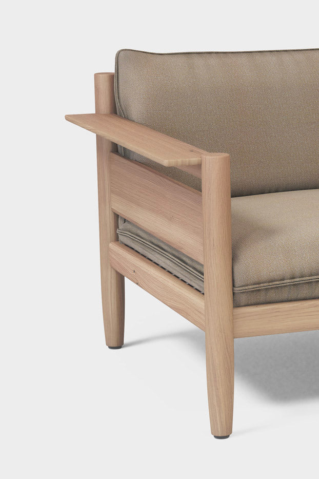 Soft, relaxed form refined for the outdoors.