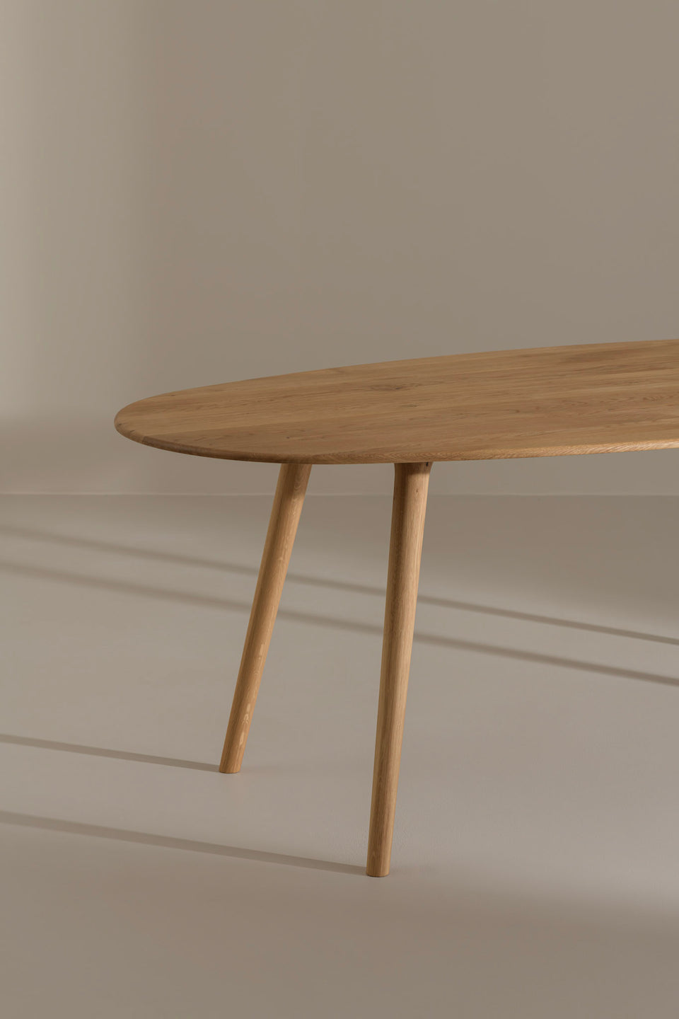 Each table is built to order in our workshop from your choice of solid European hardwood.