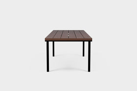 FRANKIE | Outdoor Smoked Ash Extendable Dining Table image 11