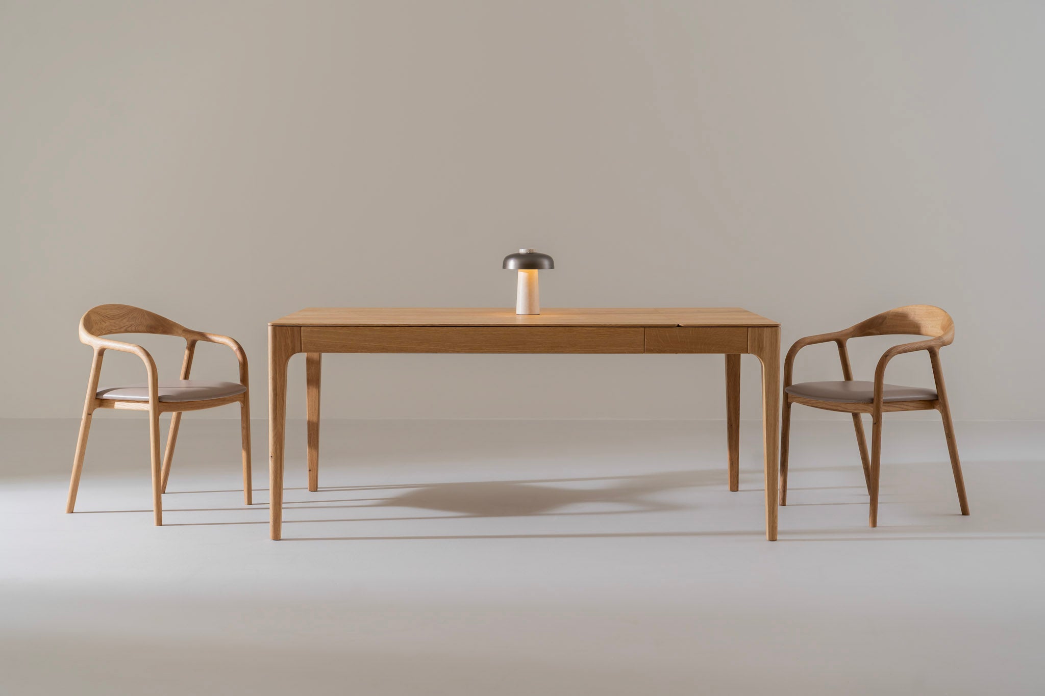 CAROLINA | Uitschuifbare eettafel van eikenhout