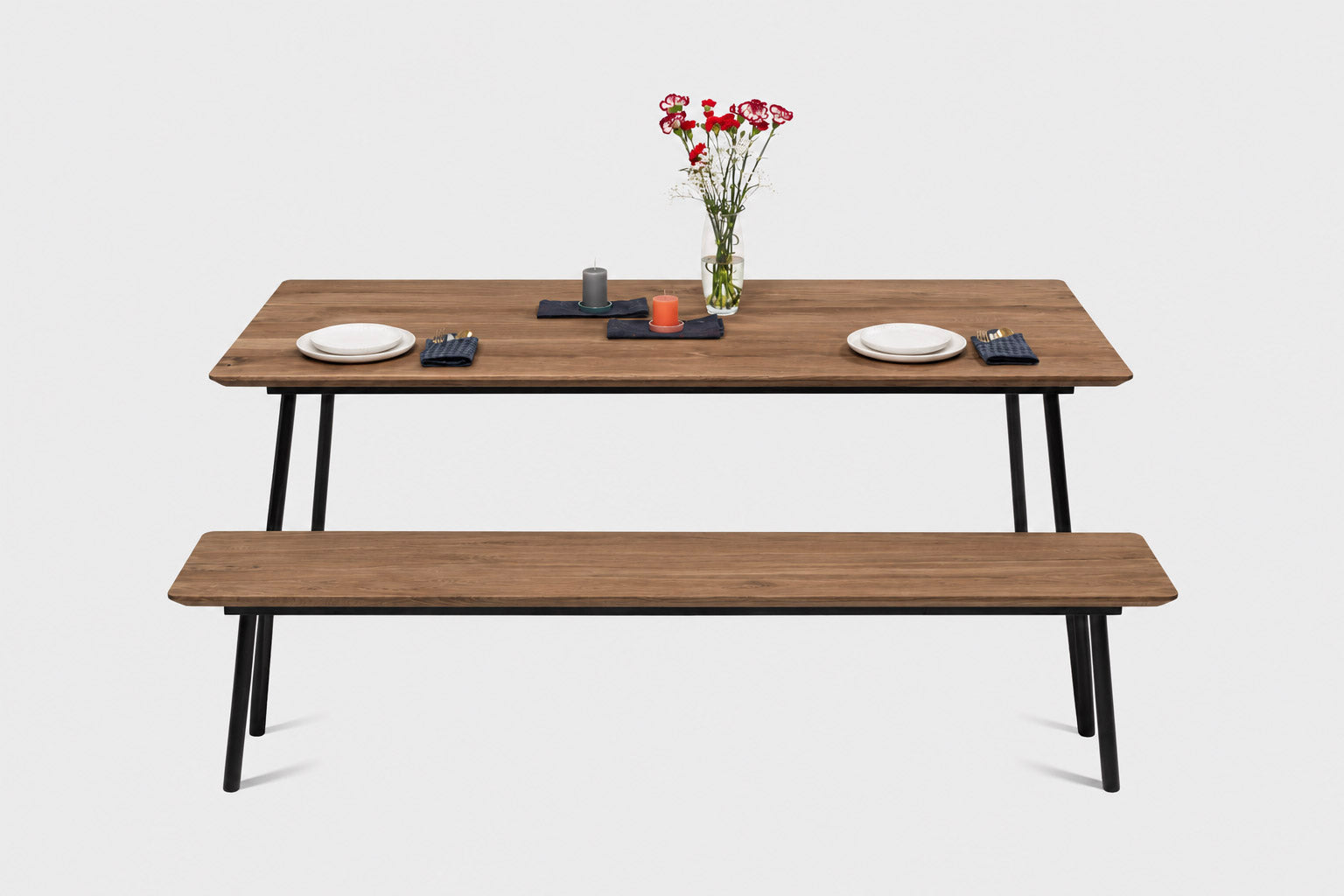 MARTA Walnut Dining Bench