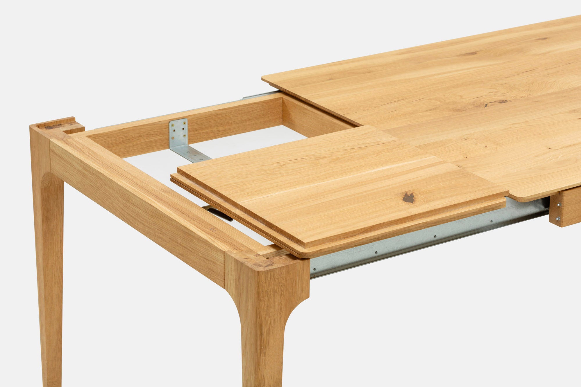 CAROLINA | Uitschuifbare eettafel van eikenhout