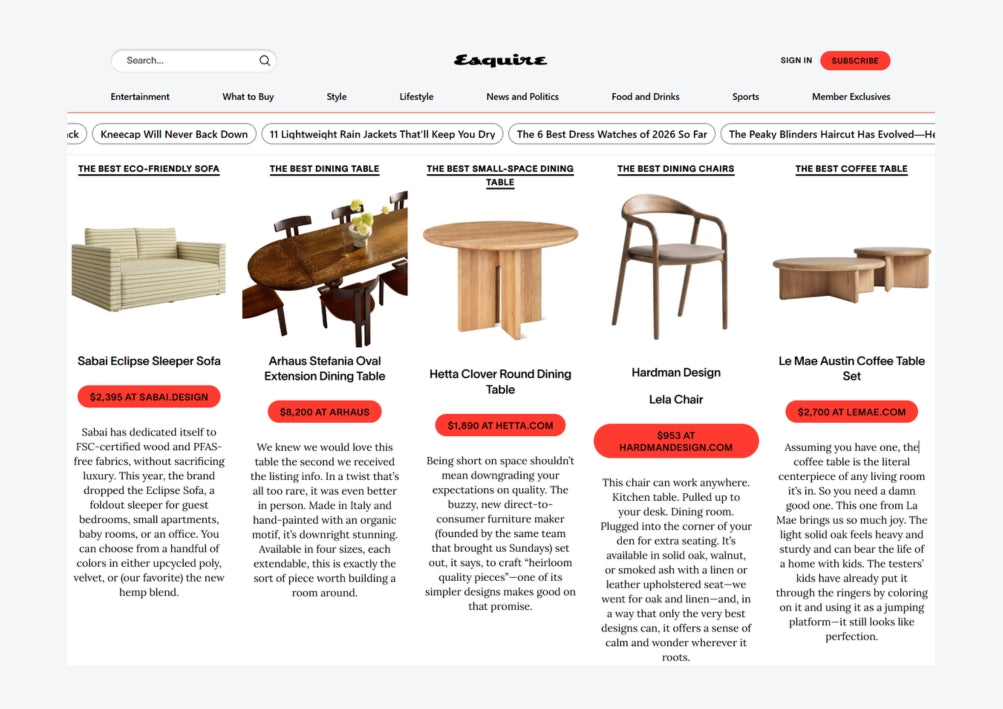 The 2026 Esquire Home Awards