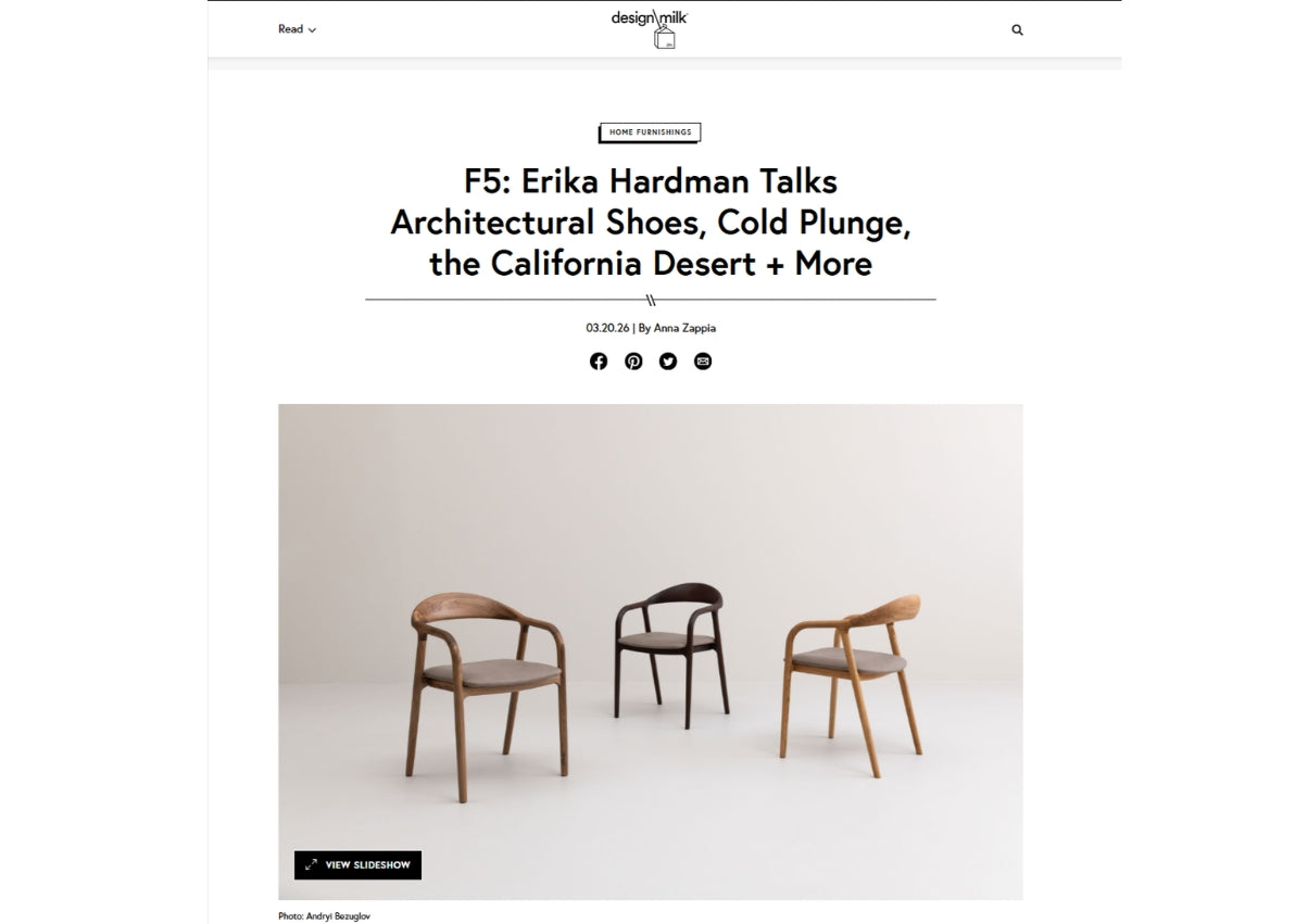 F5: Erika Hardman Talks Architectural Shoes, Cold Plunge, the California Desert + More