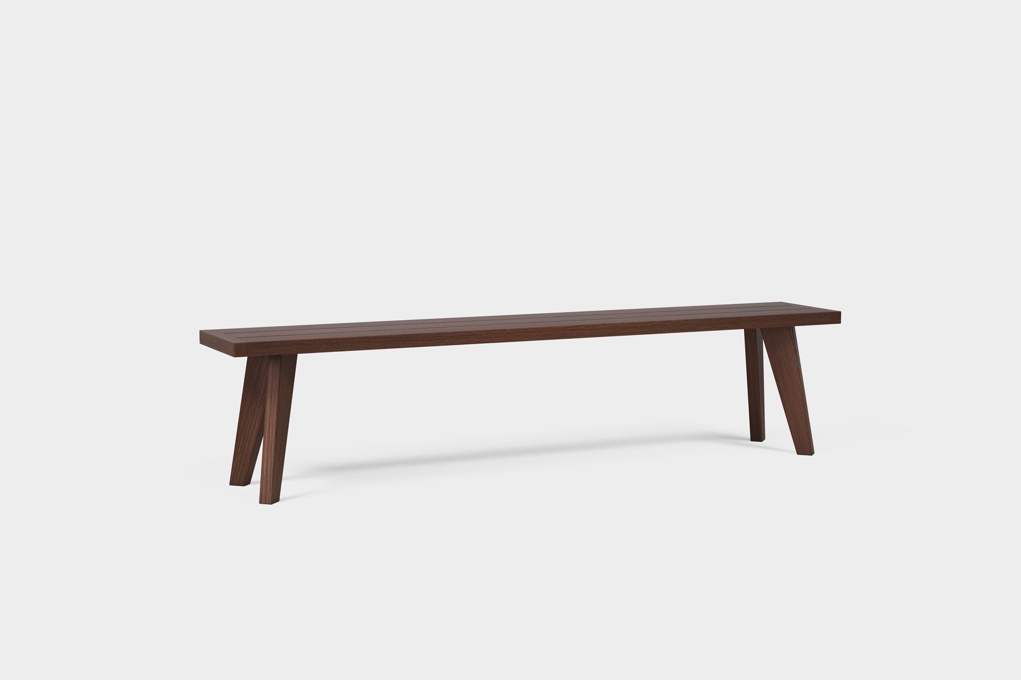 Amber | Outdoor Smoked Ash Dining Bench
