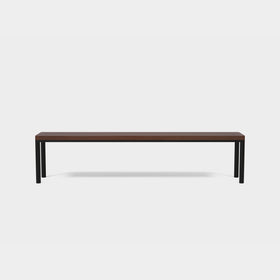 FRANKIE | Outdoor Smoked Ash Dining Bench image 5