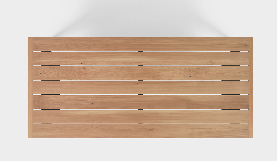 Outdoor-ready: subtle board gaps for airflow and drainage.